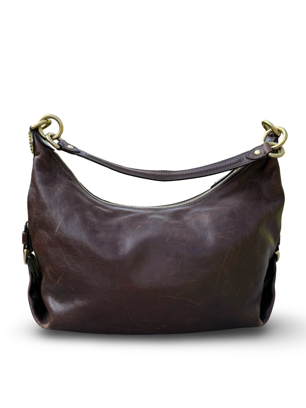 Coach #14304 Dark Brown Madison Hailey Hobo - Picture 2 of 14